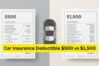 car insurance deductible $500 vs $1,500